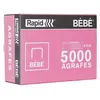 Image de Agrafes Bébé - rose - boîte de 5000