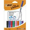 Image de BIC Velleda 1741 Feutres pour Tableau Blanc Effaçables à Sec, Pointe Conique Moyenne - Marqueurs Couleurs Assorties, Etui Carton de 8