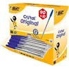Image de Pack 90 stylos bille Bic Cristal bleu + 10 offerts - pointe moyenne.
