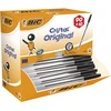 Image de BIC Cristal Original Stylo bille à capuchon - pointe moyenne 1 mm - Noir - Pack Promo 90 + 10 OFFERTS