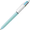 Image de 4 couleurs Bic Fun - pointe moyenne rétractable et rechargeable - 4 couleurs