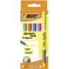 Image de BIC Highlighter Grip pointe biseautée - Étui carton de 5 couleurs fluo assorties