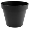 Image de Pot Plastique Diam.30 X H.26 Cm Gris Anthracite