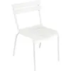 Image de Fermob - Chaise empilable Luxembourg - Blanc - Aluminium laqué - Designer Frédéric Sofia