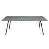Image de Fermob - Table rectangulaire Luxembourg - Gris - Aluminium laqué - Designer Frédéric Sofia