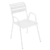 Image de Fermob - Fauteuil bridge empilable Monceau - Blanc - Acier peint - Designer Studio Fermob