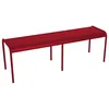 Image de Fermob - Banc Luxembourg - Rouge - Aluminium laqué - Designer Frédéric Sofia