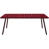 Image de Fermob - Table rectangulaire Luxembourg - Rouge - Aluminium laqué - Designer Frédéric Sofia