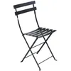 Image de Fermob - Chaise pliante Bistro - Noir - Acier laqué - Designer Studio Fermob