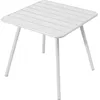 Image de Fermob - Table carrée Luxembourg - Blanc - Aluminium laqué - Designer Frédéric Sofia