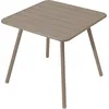 Image de Fermob - Table carrée Luxembourg - Beige - Aluminium laqué - Designer Frédéric Sofia