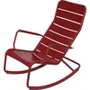 Image de Fermob - Rocking chair Luxembourg - Rouge - Aluminium laqué - Designer Frédéric Sofia