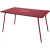 Image de Fermob - Table rectangulaire Monceau - Rouge - Acier peint - Designer Studio Fermob
