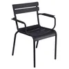 Image de Fermob - Fauteuil empilable Luxembourg - Gris - Aluminium laqué - Designer Frédéric Sofia