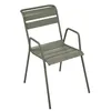 Image de Fermob - Fauteuil bridge empilable Monceau - Gris - Acier peint - Designer Studio Fermob