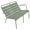 Image de Fermob - Banc avec dossier Luxembourg - Vert - Aluminium laqué - Designer Frédéric Sofia