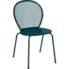 Image de Fermob - Chaise empilable Lorette - Bleu - Acier laqué - Designer Frédéric Sofia