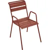 Image de Fermob - Fauteuil bridge empilable Monceau - Marron - Acier peint - Designer Studio Fermob