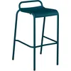 Image de Fermob - Tabouret de bar Luxembourg - Bleu - Aluminium peint - Designer Frédéric Sofia