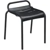 Image de Fermob - Tabouret empilable Luxembourg - Noir - Aluminium peint - Designer Frédéric Sofia