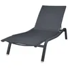 Image de Fermob - Transat inclinable empilable Alizé - Noir - Toile polyester - Designer Pascal Mourgue