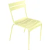 Image de Fermob - Chaise empilable Luxembourg - Jaune - Aluminium laqué - Designer Frédéric Sofia