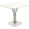 Image de Fermob - Table carrée Luxembourg - Gris - Aluminium laqué - Designer Frédéric Sofia
