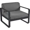 Image de Fermob - Fauteuil rembourré Bellevie - Gris - Tissu acrylique - Designer Pagnon & Pelhaître