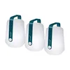 Image de Fermob - Lot de 3 lampes extérieurs sans fil rechargeables Balad - Bleu - Polyéthylène - Designer Tristan Lohner