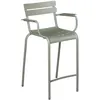 Image de Fermob - Tabouret haut empilable Luxembourg - Vert - Aluminium - Designer Frédéric Sofia
