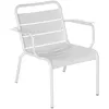 Image de Fermob - Fauteuil lounge Luxembourg - Blanc - Aluminium - Designer Frédéric Sofia