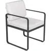 Image de Fermob - Fauteuil de repas rembourré Bellevie - Blanc - Mousse polyuréthane HR - Designer Pagnon & Pelhaître