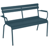 Image de Fermob - Banc avec dossier Luxembourg - Bleu - Aluminium - Designer Frédéric Sofia