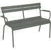 Image de Fermob - Banc avec dossier Luxembourg - Vert - Aluminium - Designer Frédéric Sofia