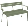 Image de Fermob - Banc avec dossier Luxembourg - Vert - Aluminium - Designer Frédéric Sofia