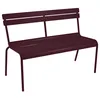 Image de Fermob - Banc avec dossier Luxembourg - Violet - Aluminium laqué - Designer Frédéric Sofia