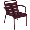 Image de Fermob - Fauteuil lounge Luxembourg - Violet - Aluminium - Designer Frédéric Sofia