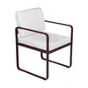 Image de Fermob - Fauteuil de repas rembourré Bellevie - Blanc - Mousse polyuréthane HR - Designer Pagnon & Pelhaître