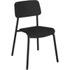 Image de Fermob - Chaise empilable Studie - Noir - Aluminium - Designer Tristan Lohner