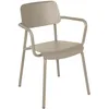 Image de Fermob - Fauteuil empilable Studie - Beige - Aluminium - Designer Tristan Lohner