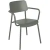 Image de Fermob - Fauteuil empilable Studie - Vert - Aluminium - Designer Tristan Lohner