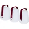 Image de Fermob - Lot de 3 lampes extérieurs sans fil rechargeables Balad - Violet - Polyéthylène - Designer Tristan Lohner