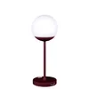 Image de Fermob - Lampe extérieur sans fil rechargeable Mooon - Rouge - Polyéthylène - Designer Tristan Lohner