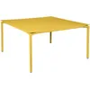 Image de Fermob - Table carrée Calvi - Jaune - Aluminium peint - Designer Antoine Lesur