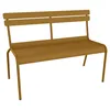 Image de Fermob - Banc avec dossier Luxembourg - Jaune - Aluminium laqué - Designer Frédéric Sofia