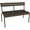 Image de Fermob - Banc avec dossier Luxembourg - Marron - Aluminium laqué - Designer Frédéric Sofia