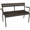 Image de Fermob - Banc avec dossier Luxembourg - Marron - Aluminium - Designer Frédéric Sofia