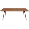 Image de Fermob - Table rectangulaire Luxembourg - Orange - Aluminium laqué - Designer Frédéric Sofia