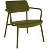 Image de Fermob - Fauteuil bas empilable Studie - Vert - Aluminium - Designer Tristan Lohner