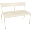 Image de Fermob - Banc avec dossier Luxembourg - Beige - Aluminium - Designer Frédéric Sofia
